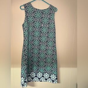 Floral Patterned Sleeveless Dress Banana Republic
